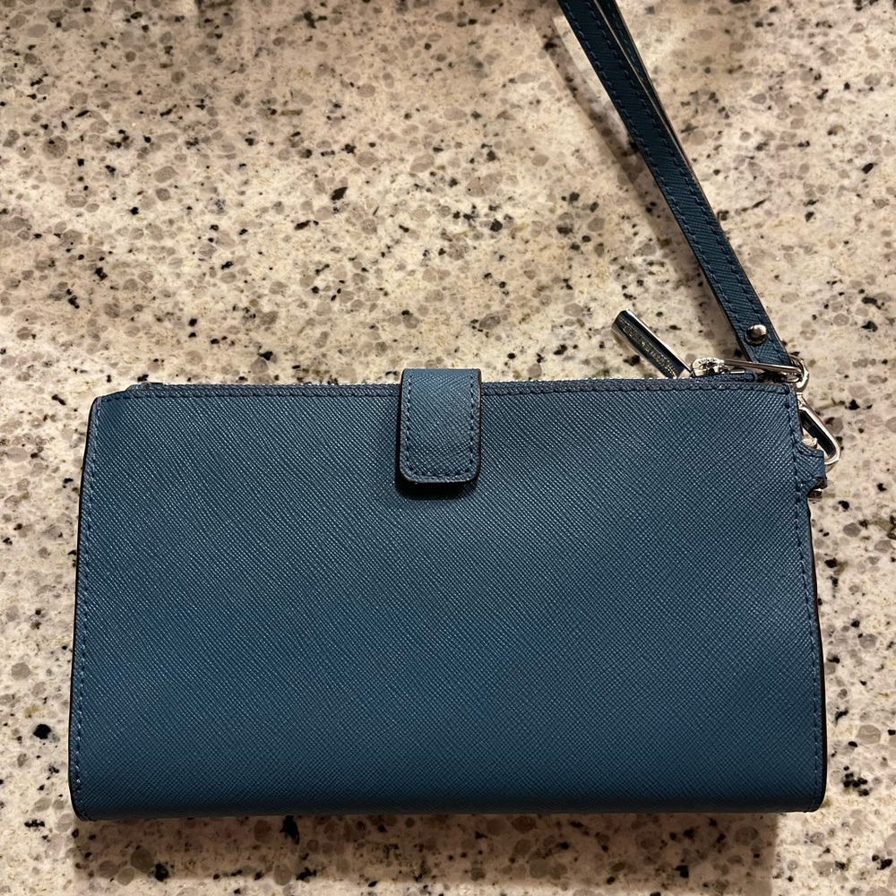 Michael Kors Blue Wristlet Wallet - Picture 2 of 13